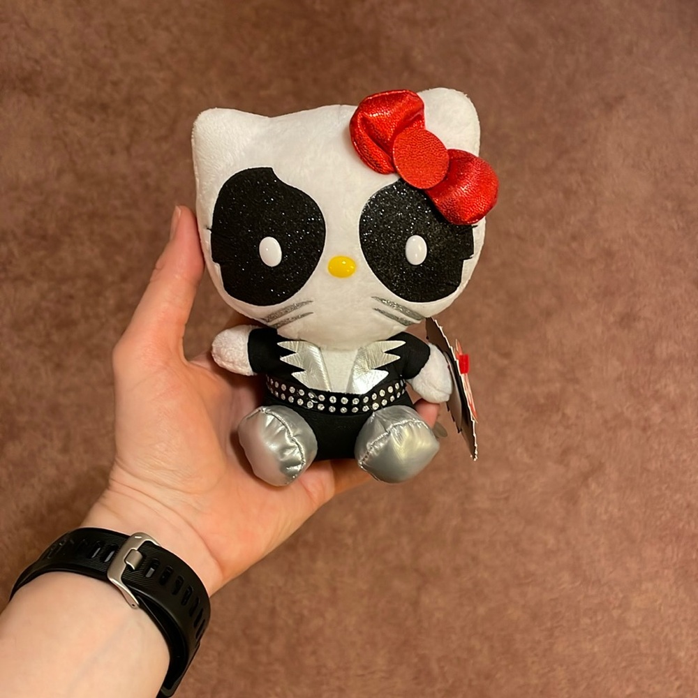 Hello Kitty — Kiss (Catman Peter Criss) Ty Beanie Baby 2013 — EUC